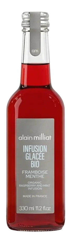 alain-milliat-infusion-glac-e-framboise-menthe-bio-33cl-sans-sucres image 1