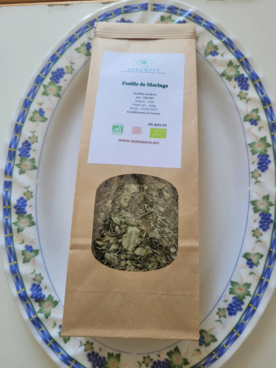 agromaya-infusions-feuille-de-moringa-50g-vitamines image 1