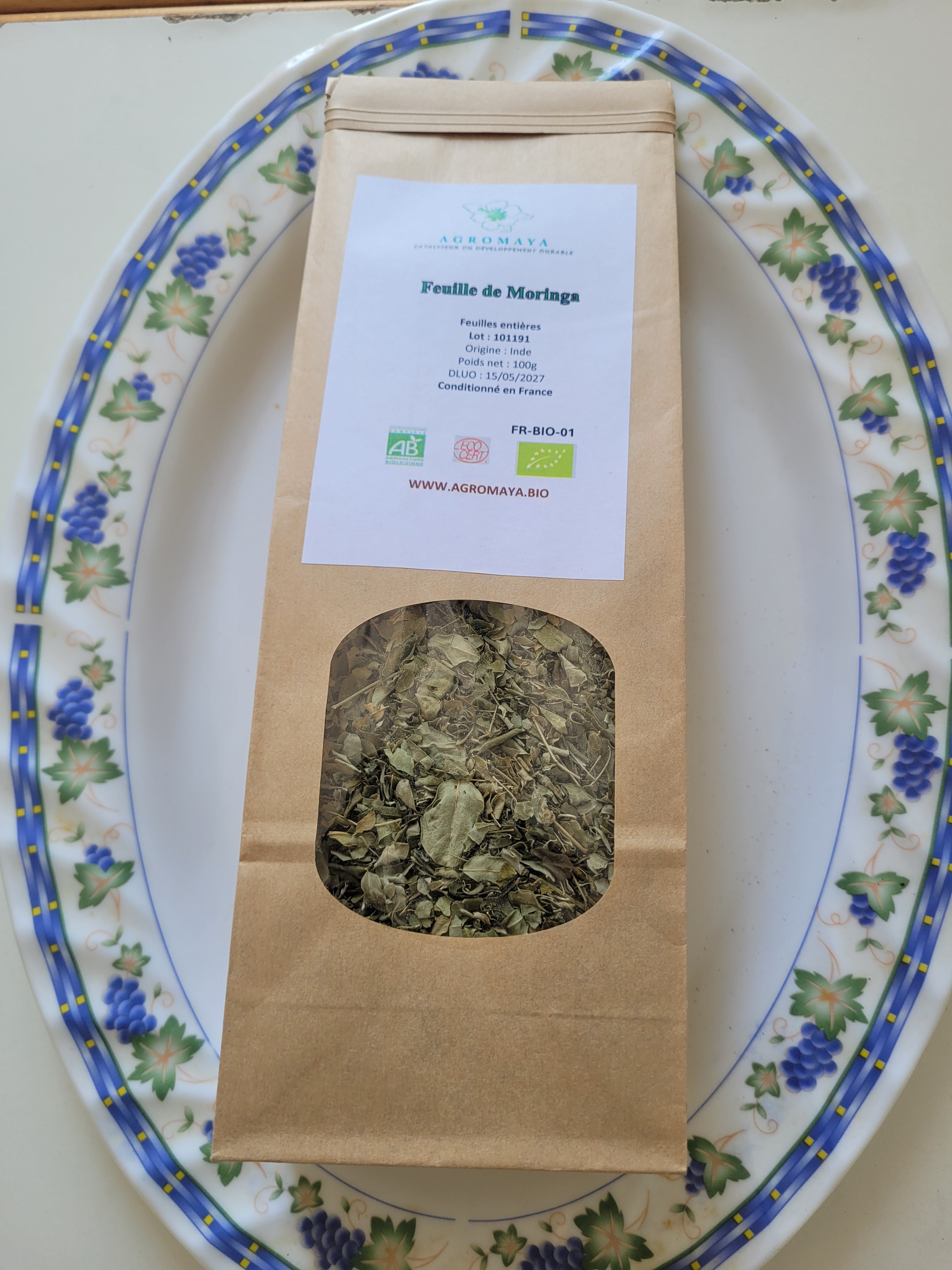 agromaya-infusions-feuille-de-moringa-50g-vitamines image 1