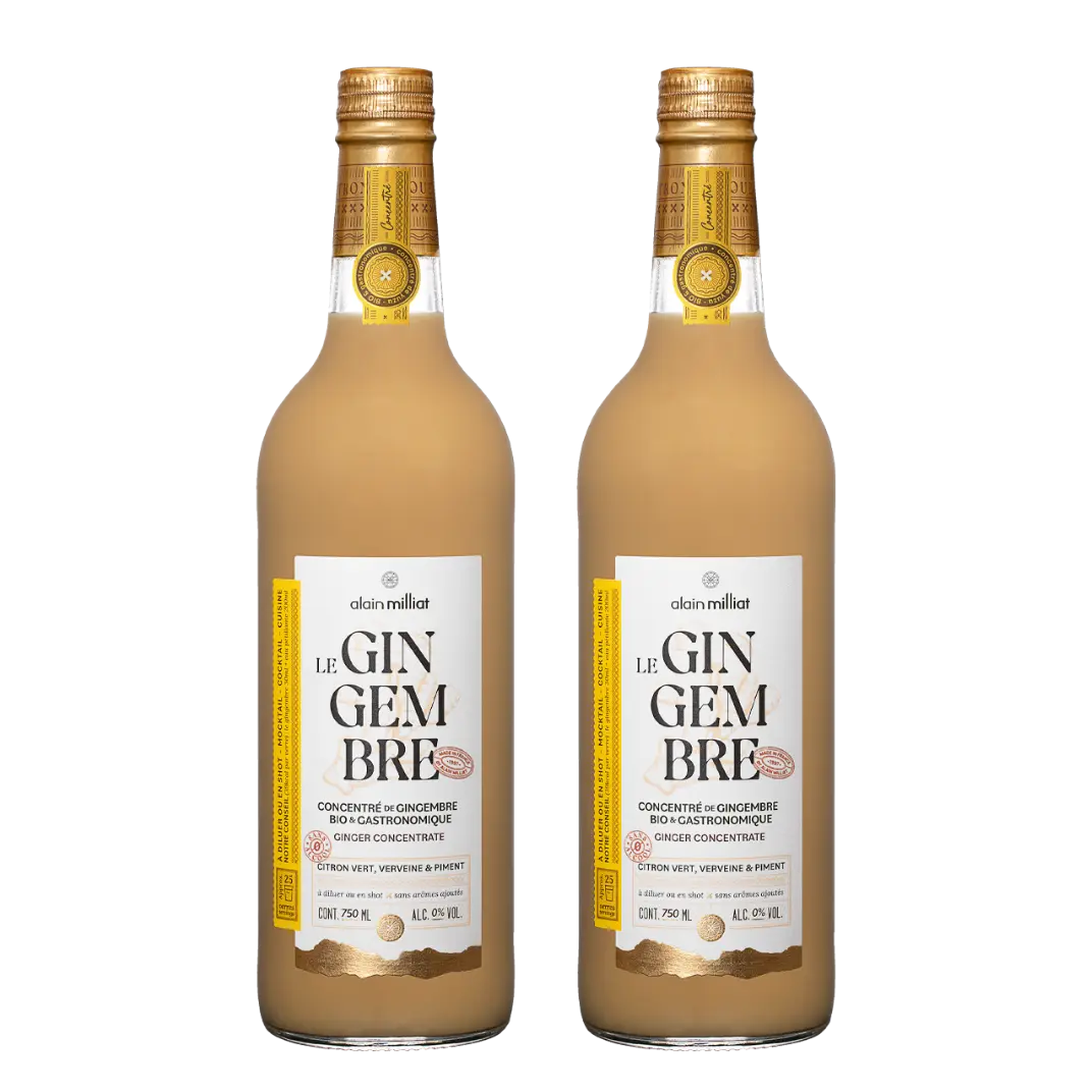 alain-milliat-assortiments-duo-signature-concentr-gingembre-bio-2x75cl image 1