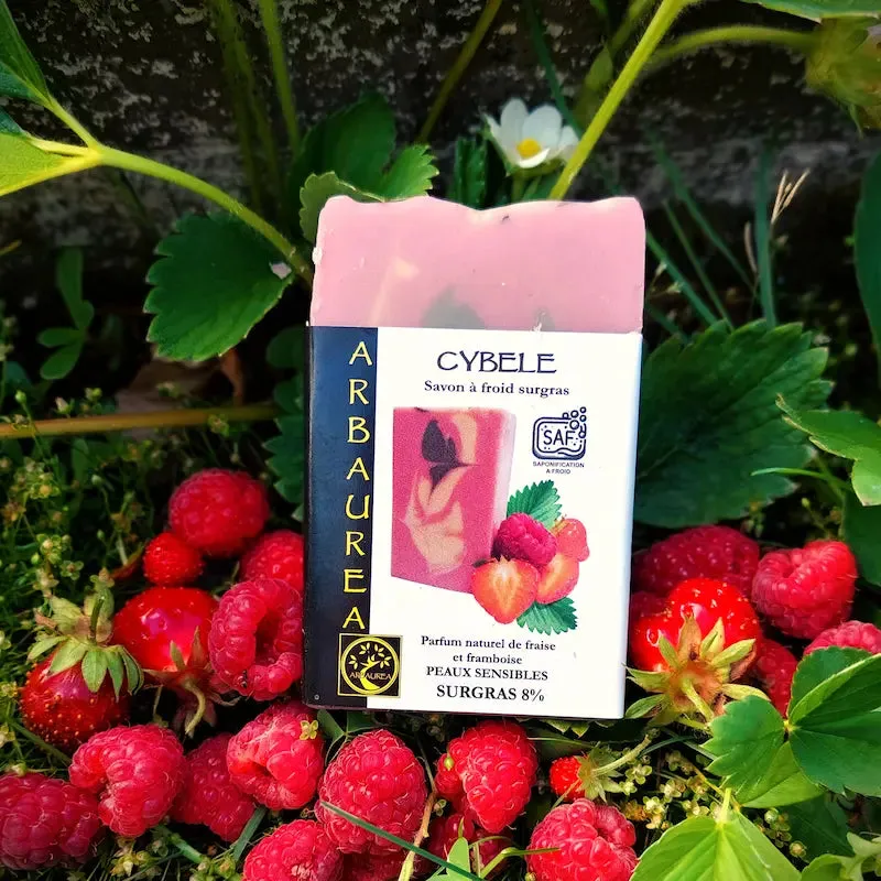 arbaurea-cybele-savon-froid-fraise-framboise-peaux-sensibles image 1