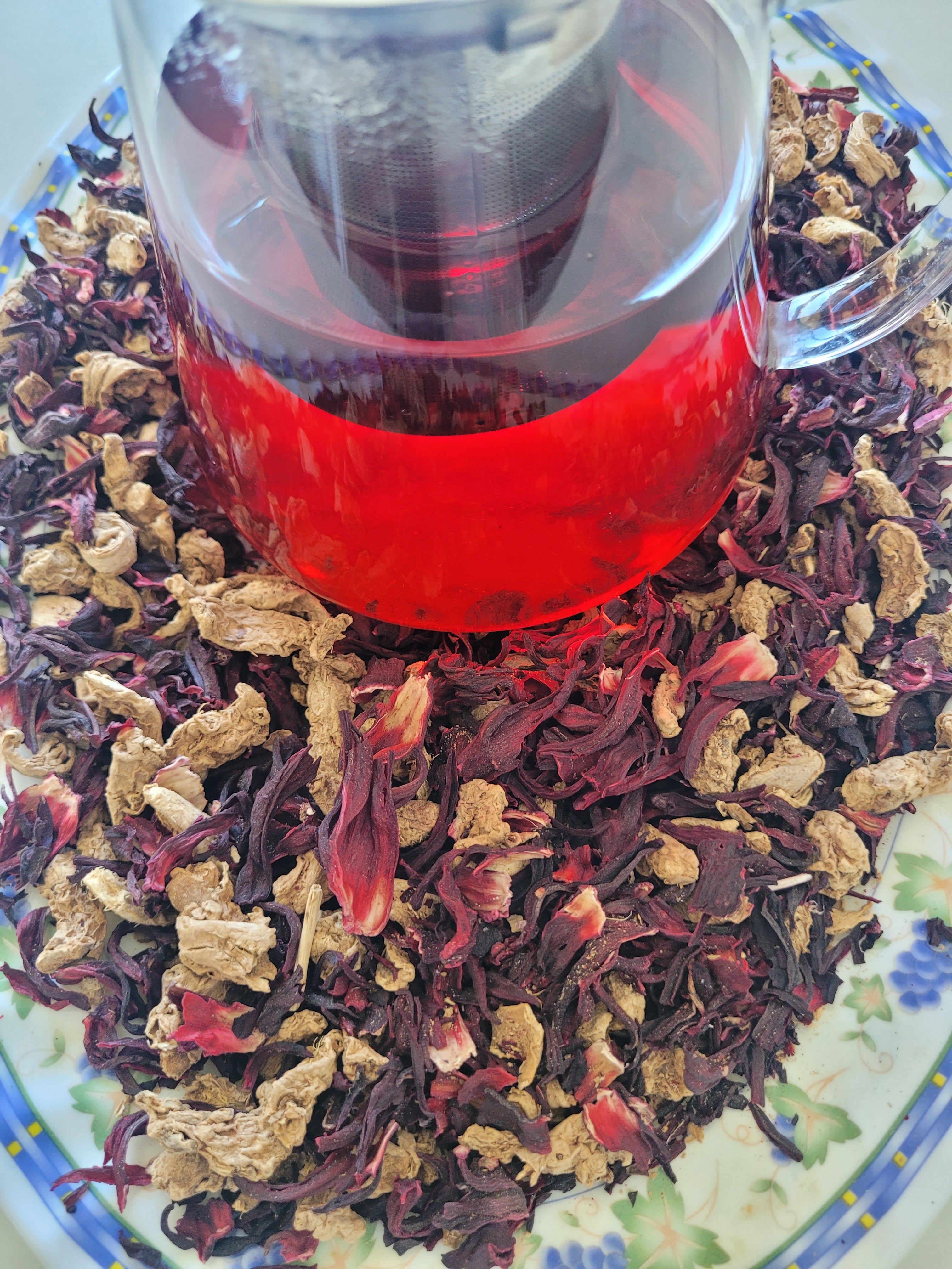 agromaya-infusions-et-tisanes-infusion-gingembre-hibiscus-tisane-100g-tonique image 1
