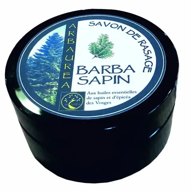 arbaurea-barba-sapin-savon-barbe-sapin-vosges-100g image 1