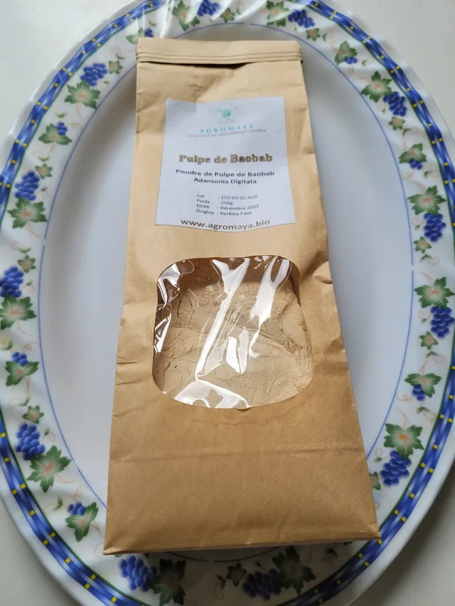 agromaya-graines-poudre-de-pulpe-de-baobab-500g image 1