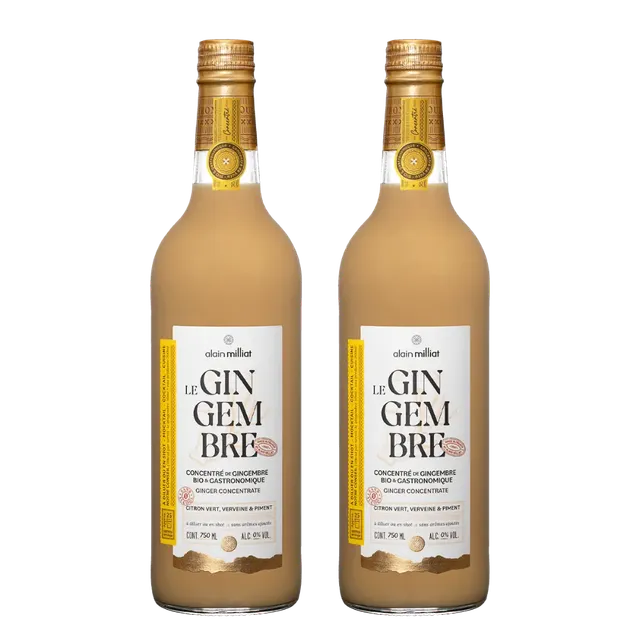 alain-milliat-assortiments-duo-signature-concentr-gingembre-bio-2x75cl image 1