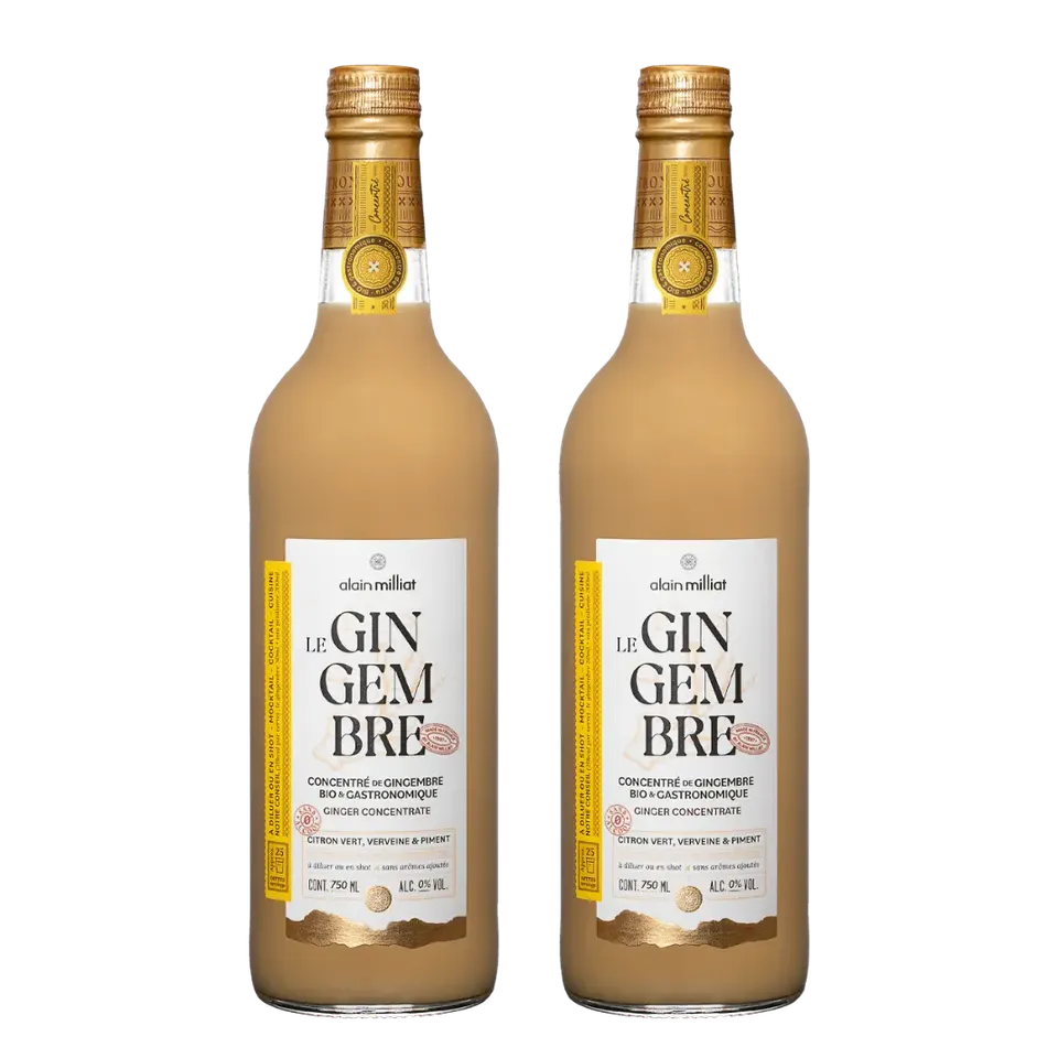 alain-milliat-assortiments-duo-signature-concentr-gingembre-bio-2x75cl image 1
