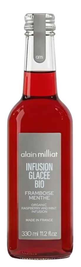 alain-milliat-infusion-glac-e-framboise-menthe-bio-33cl-sans-sucres image 1