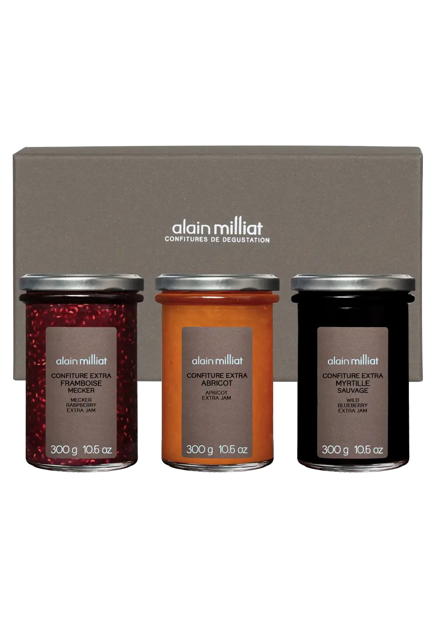alain-milliat-coffret-la-gourmandise-confitures-3x300g-abricot image 2