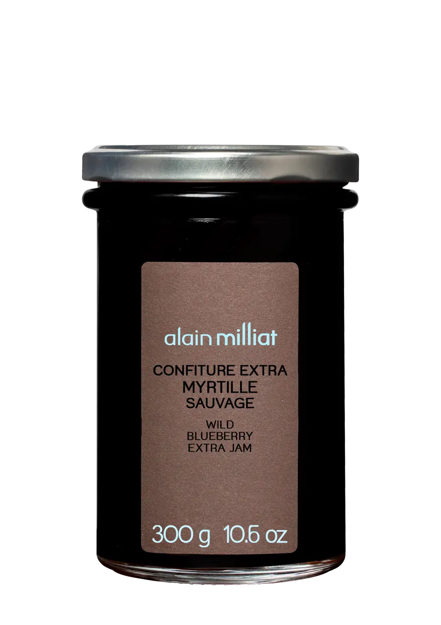 alain-milliat-confiture-extra-myrtille-sauvage-300g-baies-enti-res image 1